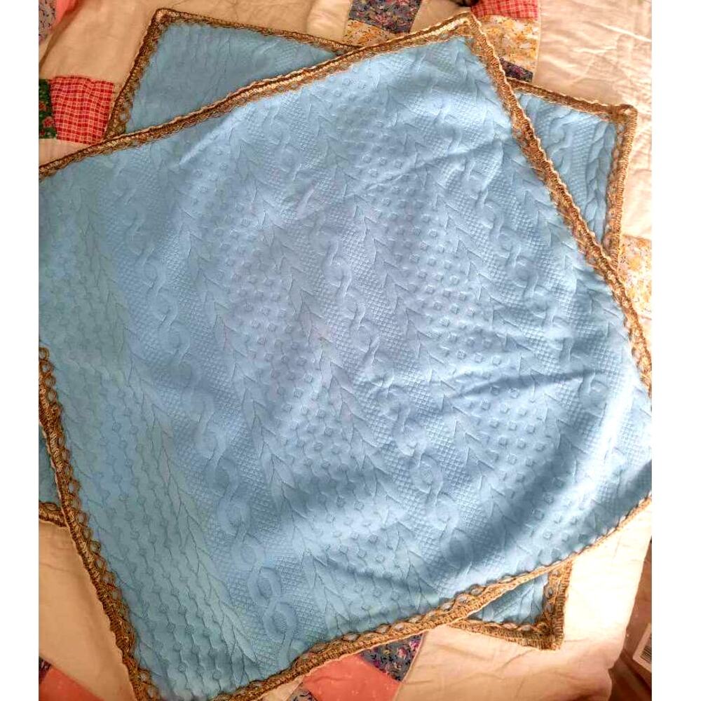 Decorative Knit pillow covers trimmed in jute
